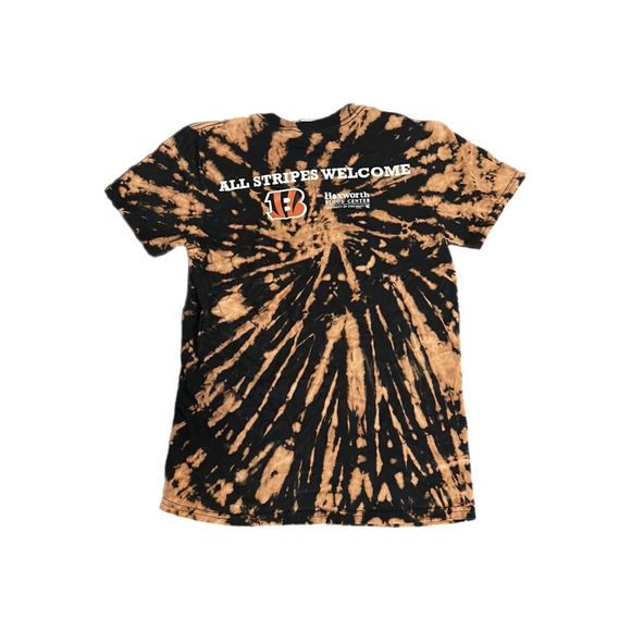 Retro Cincinnati Bengals Helmet Bleached Tee - Picture 2 of 3
